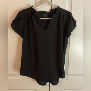41 Hawthorn Tiffiny Tulip Sleeve Blouse, Black M Petite
